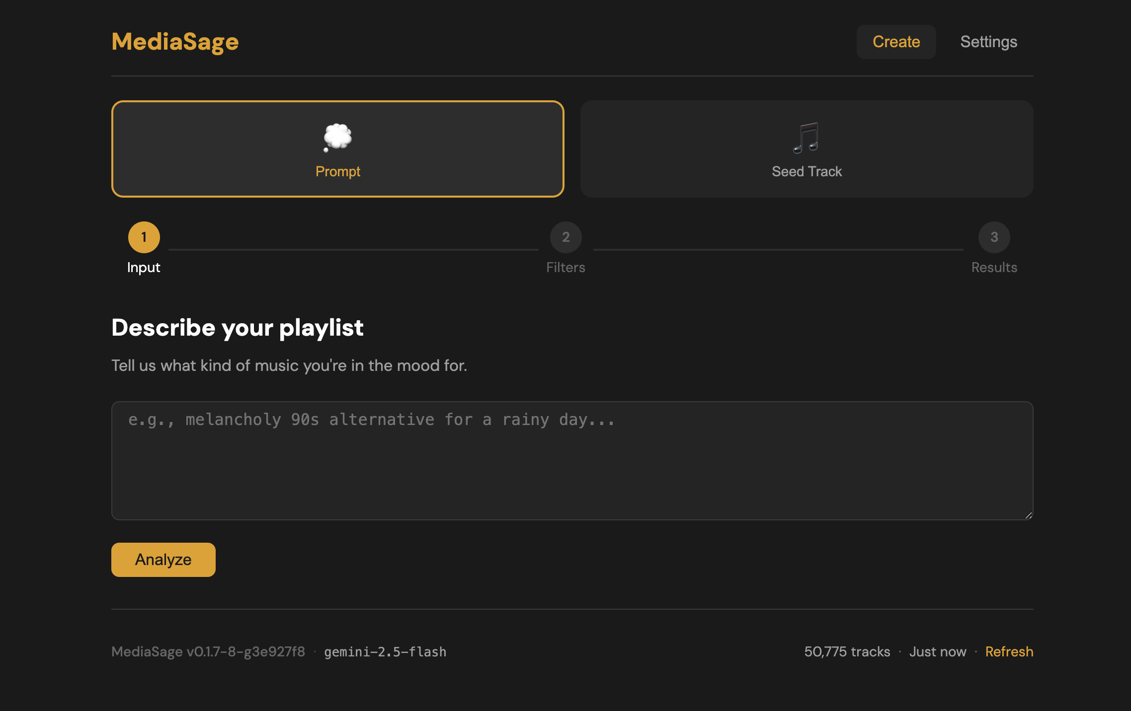MediaSage prompt based playlist