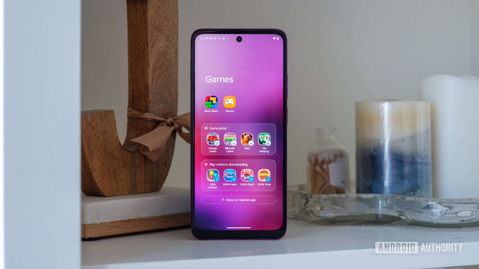 Moto G 2026 and Moto G Play 2026 Moto G games folder