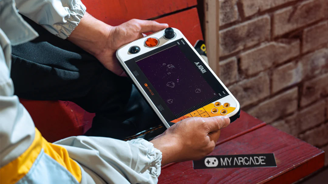 My Arcade Atari Gamestation Go playing game