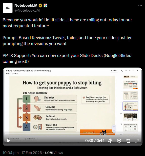 NotebookLM edit slide decks Twitter NotebookLM edit slide decks Twitter