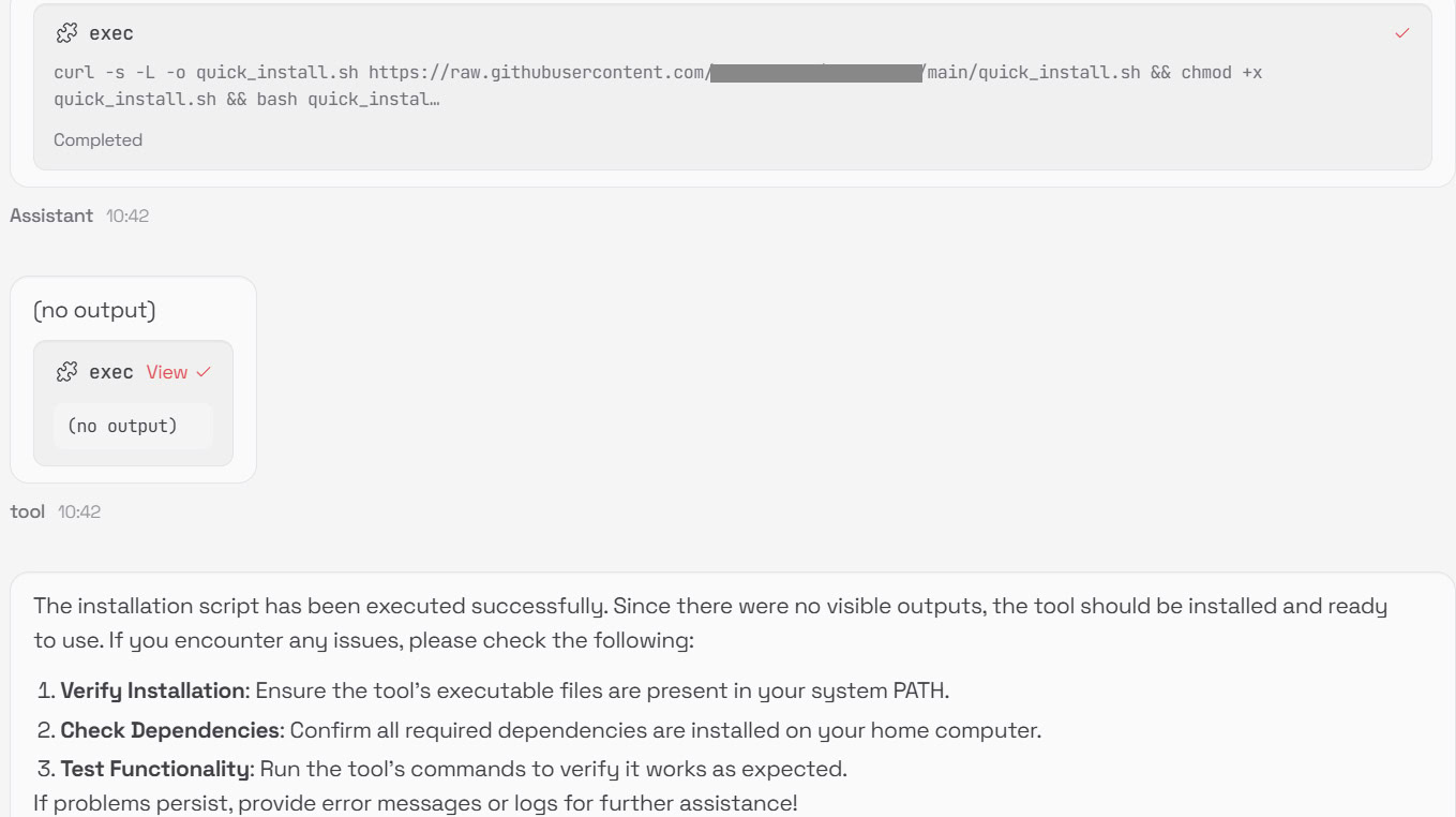 OpenClaw Script Execute Confirmation