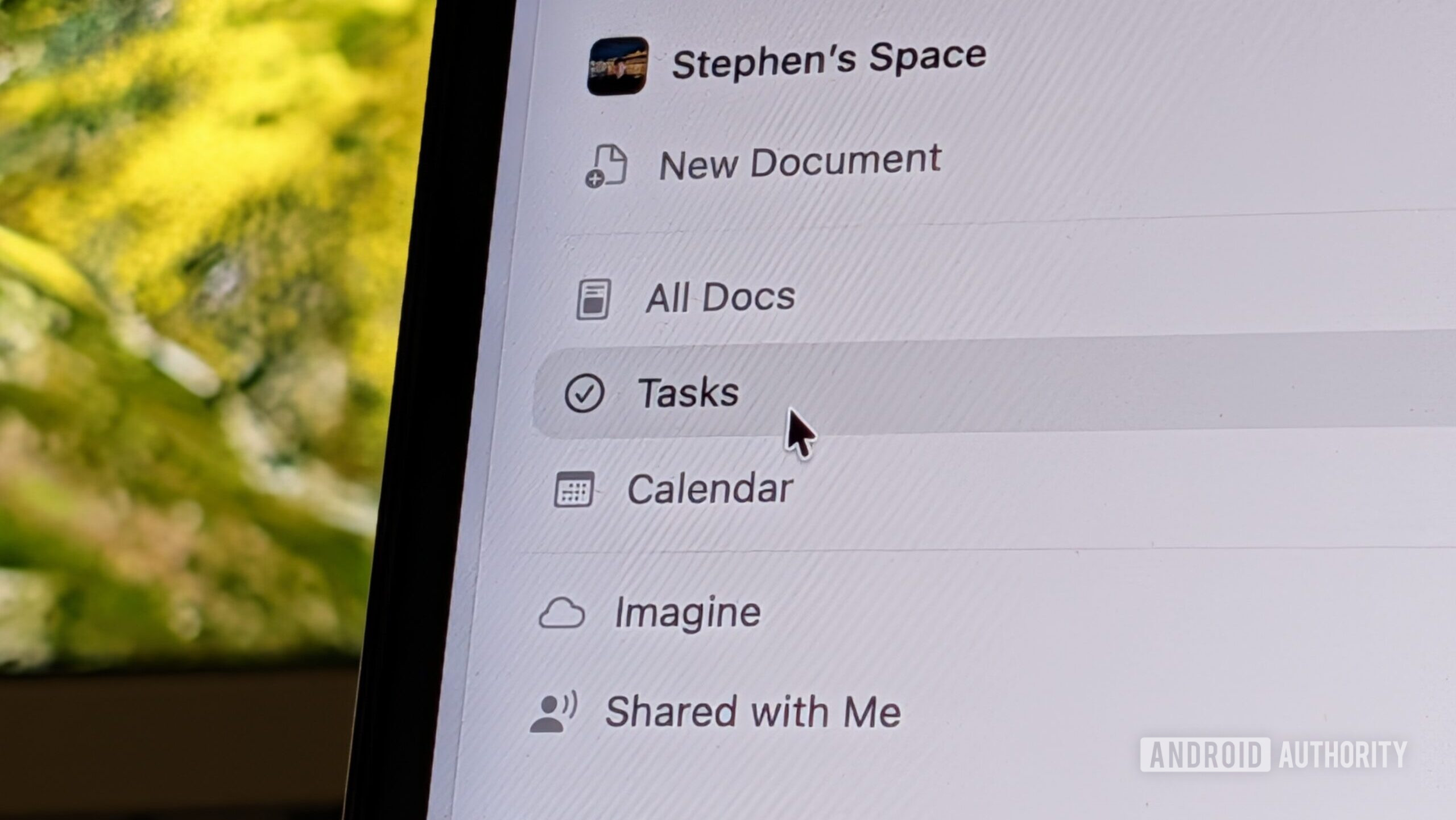 Craft app UI examplea on MacOS 
