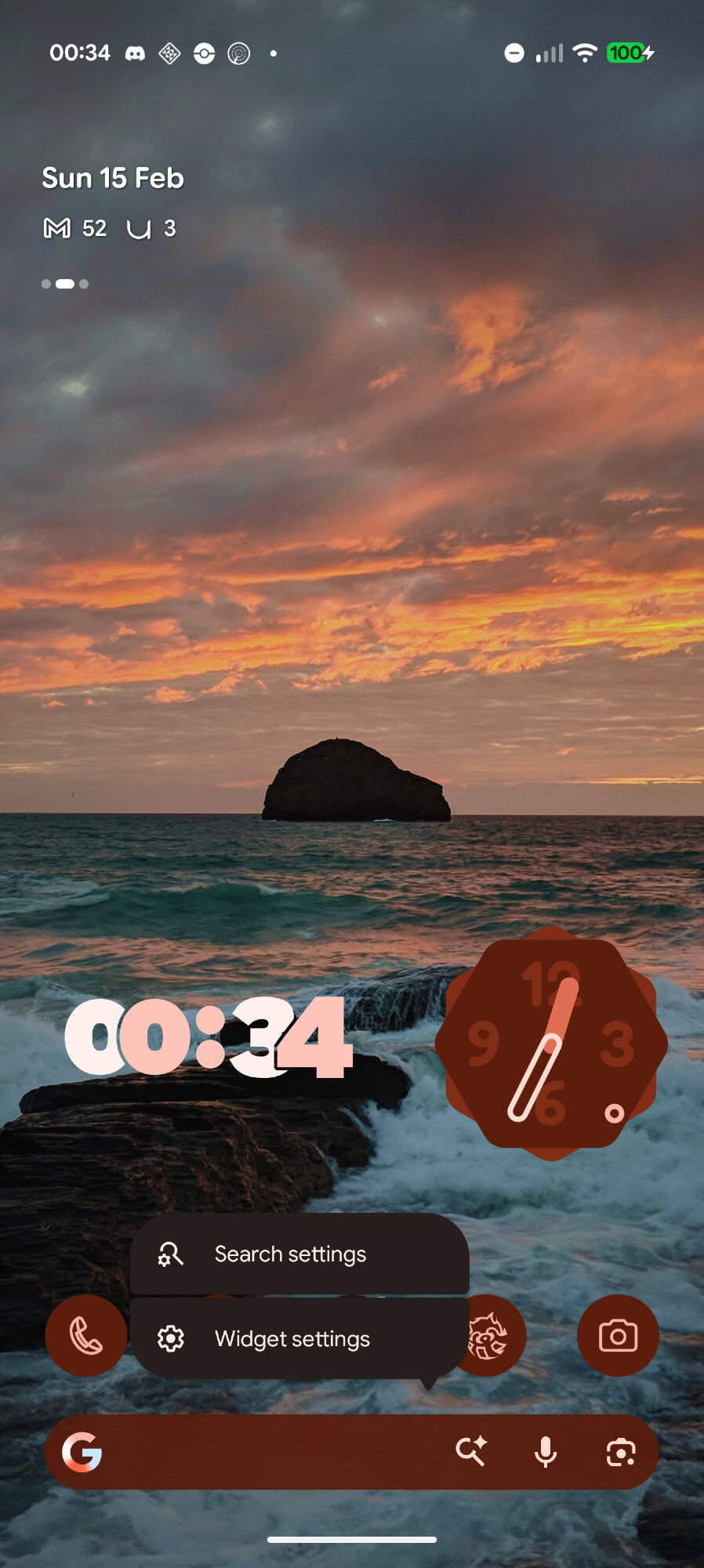 Pixel Launcher search widget New Search settings 1