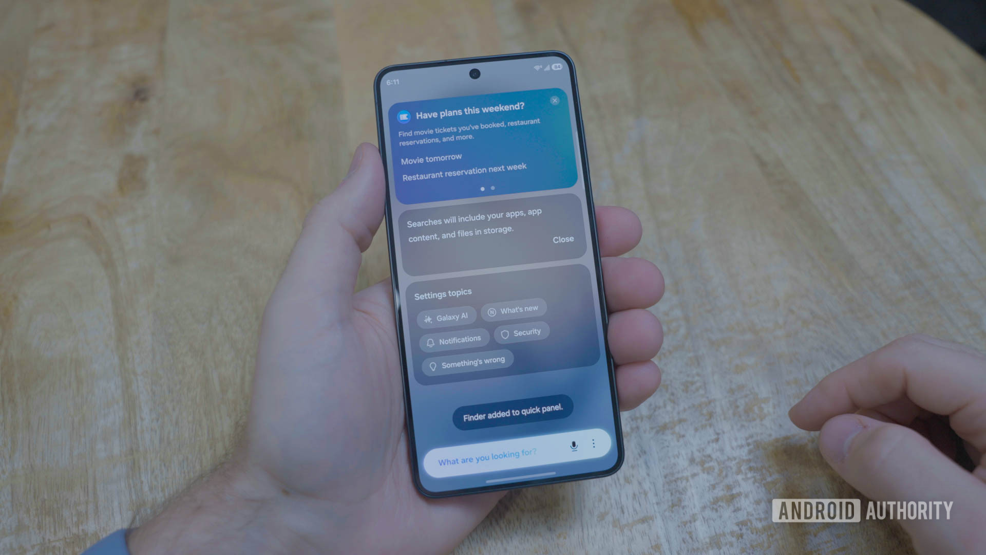 Samsung Galaxy S26 Finder Search