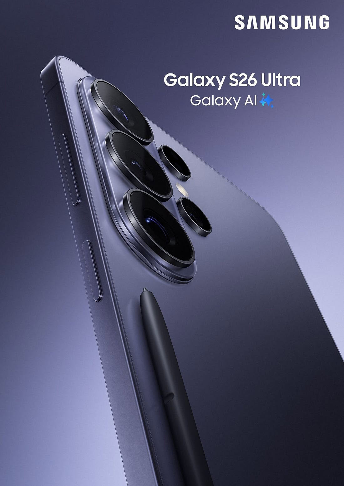 Samsung Galaxy S26 Ultra official looking render Evan Blass Samsung Galaxy S26 Ultra official looking render Evan Blass