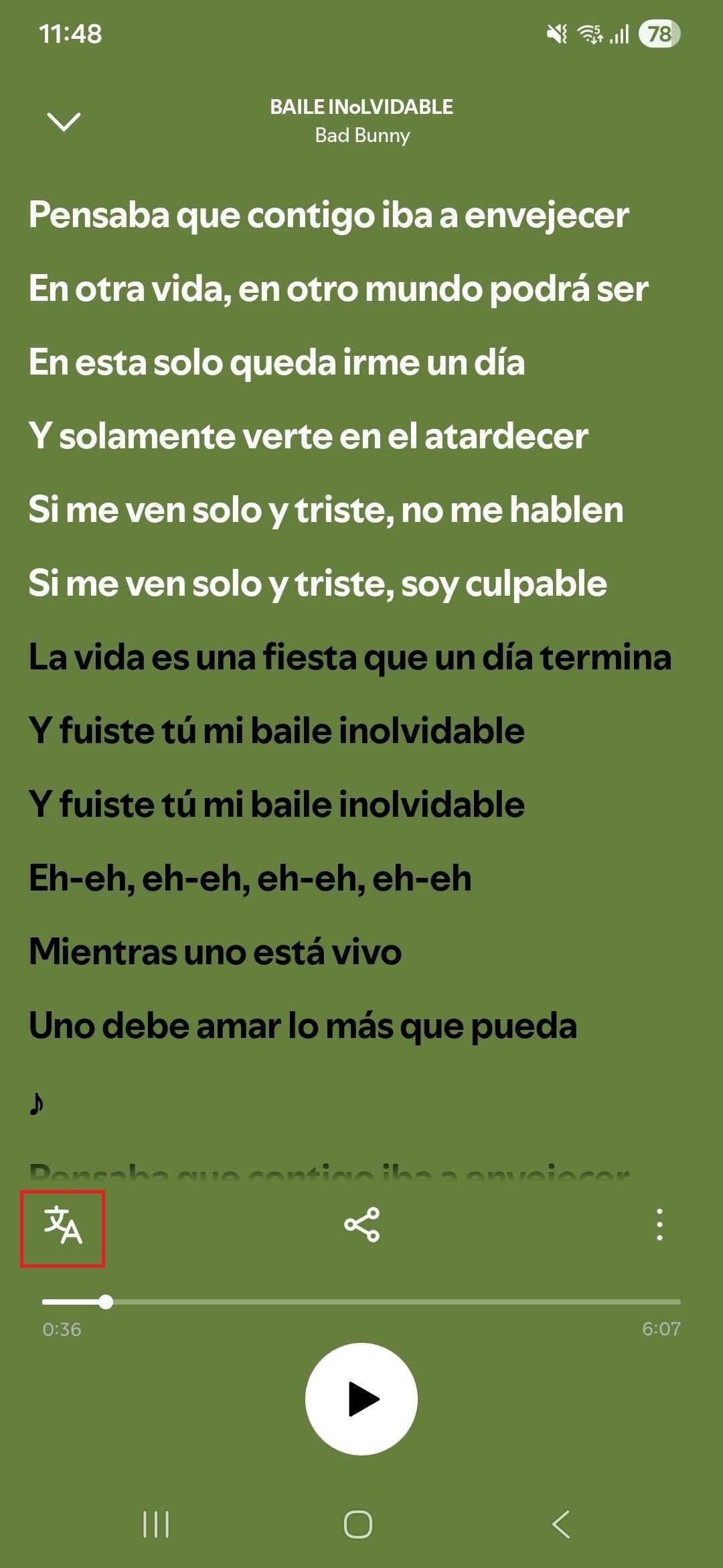 Spotify Translate Lyrics 4