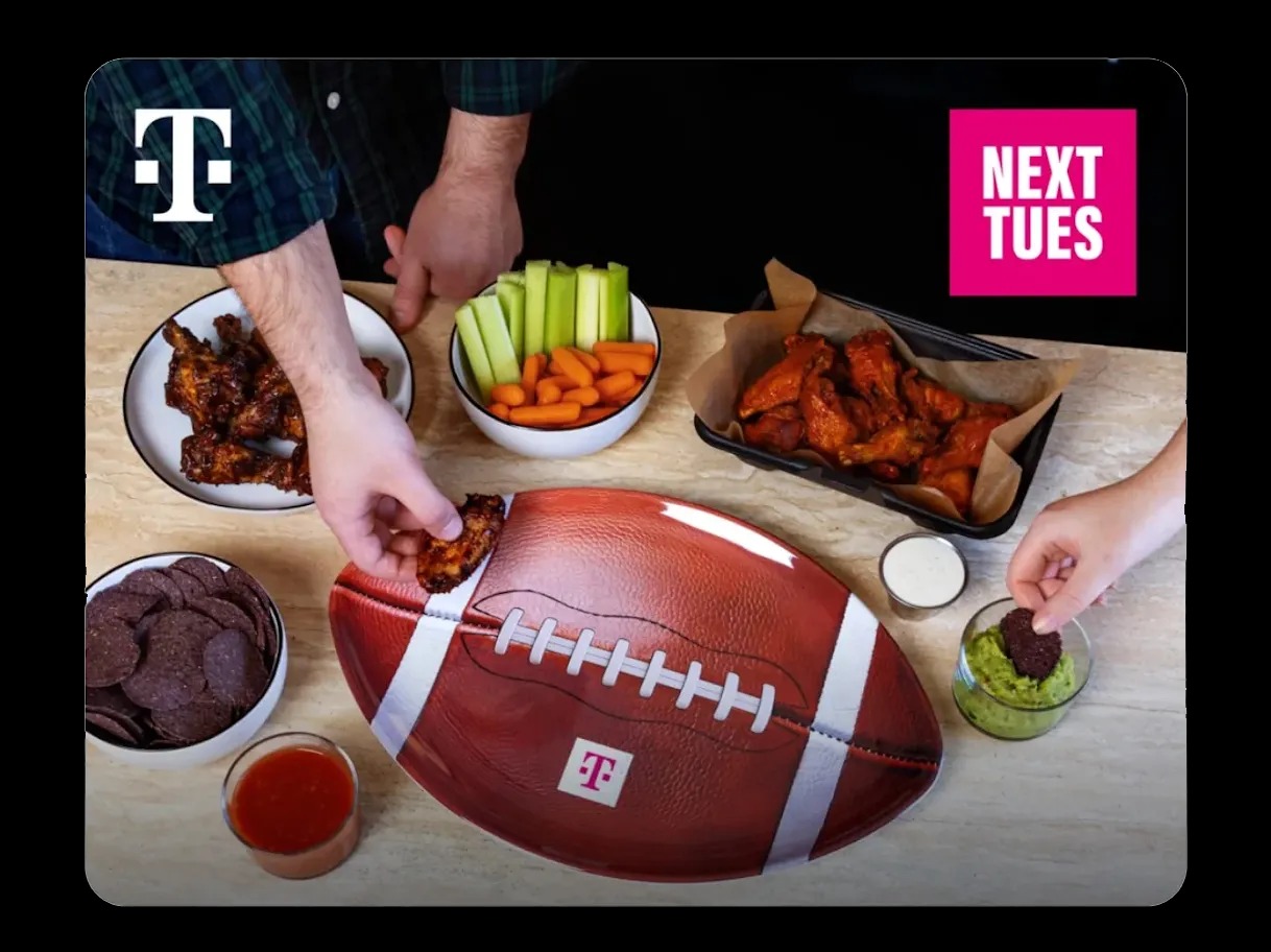 T Mobile Tuesday freebie Football Platter
