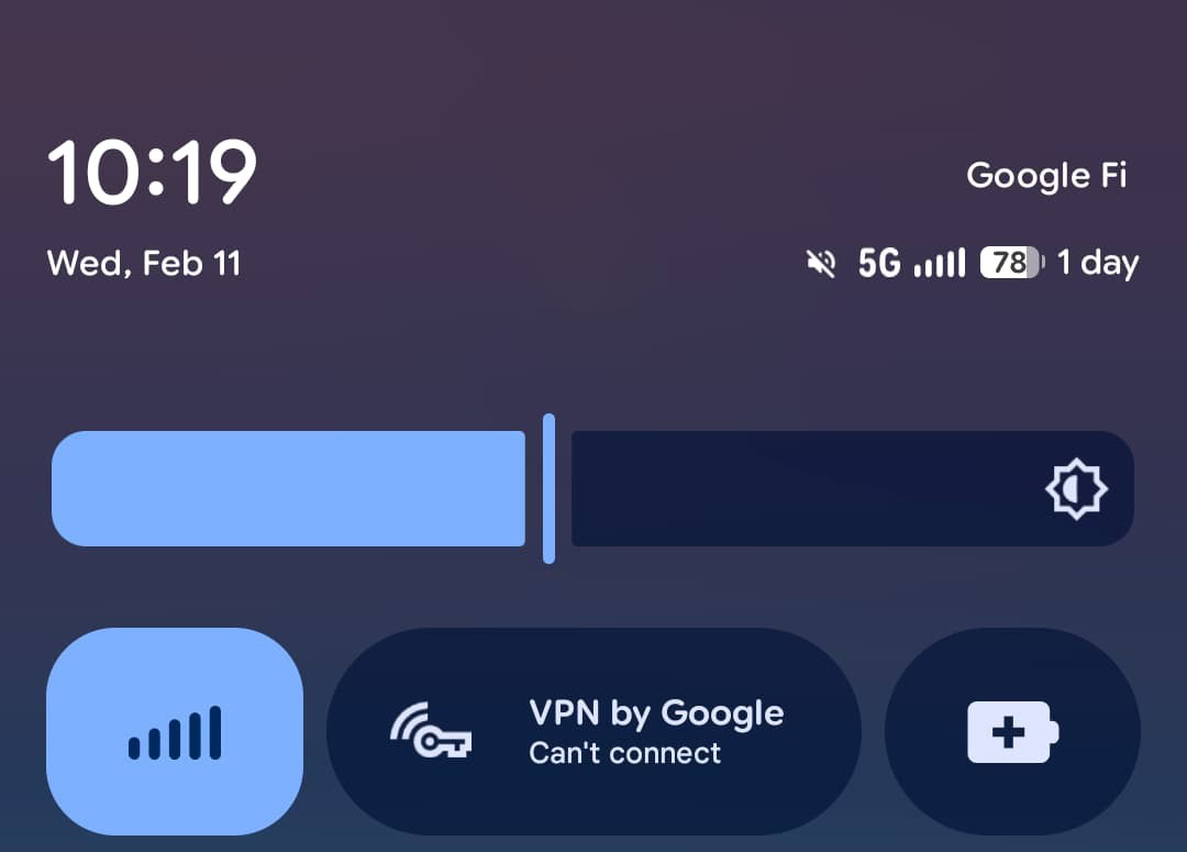 VPN by Google new Can't connect