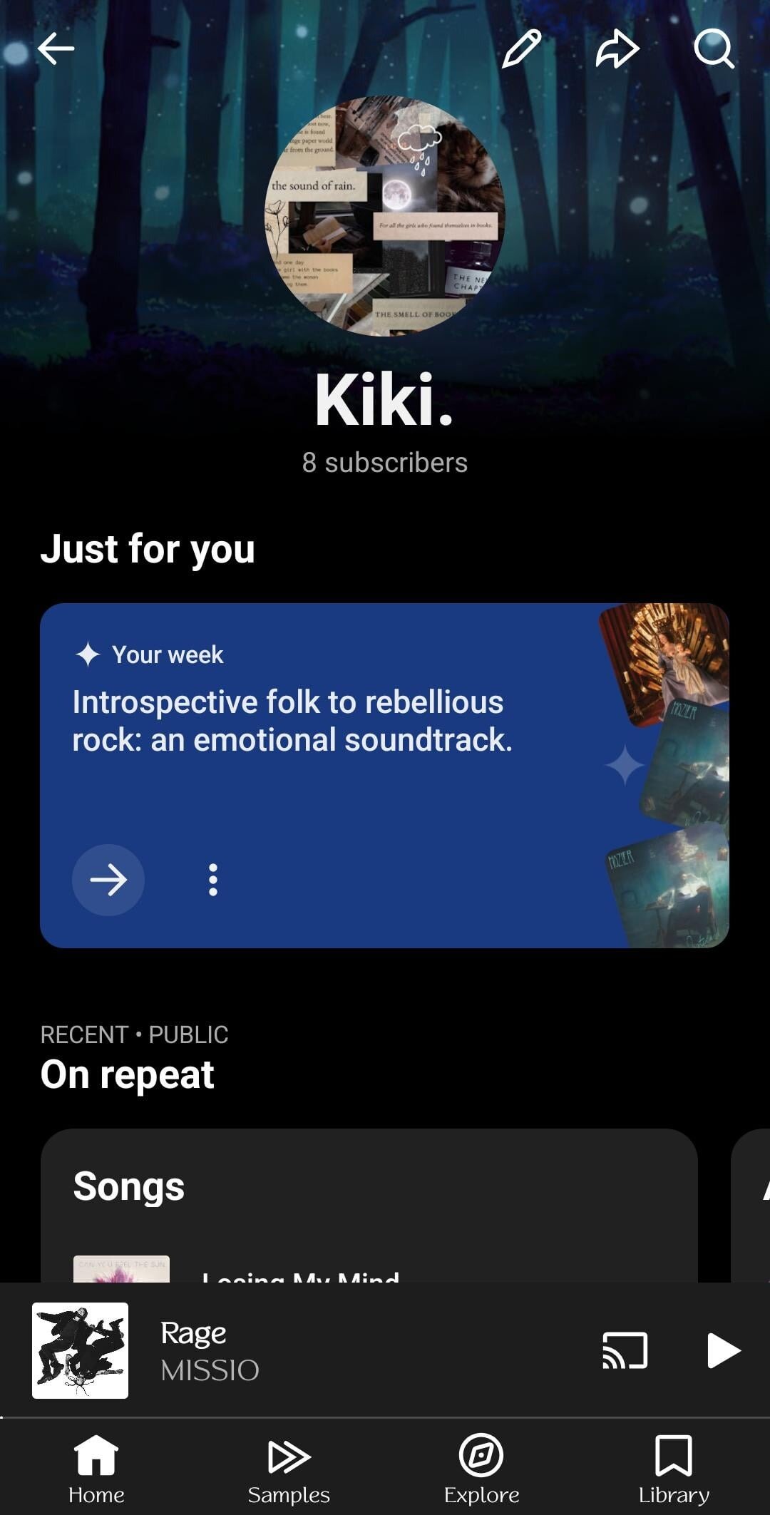 YouTube Music Your week 1