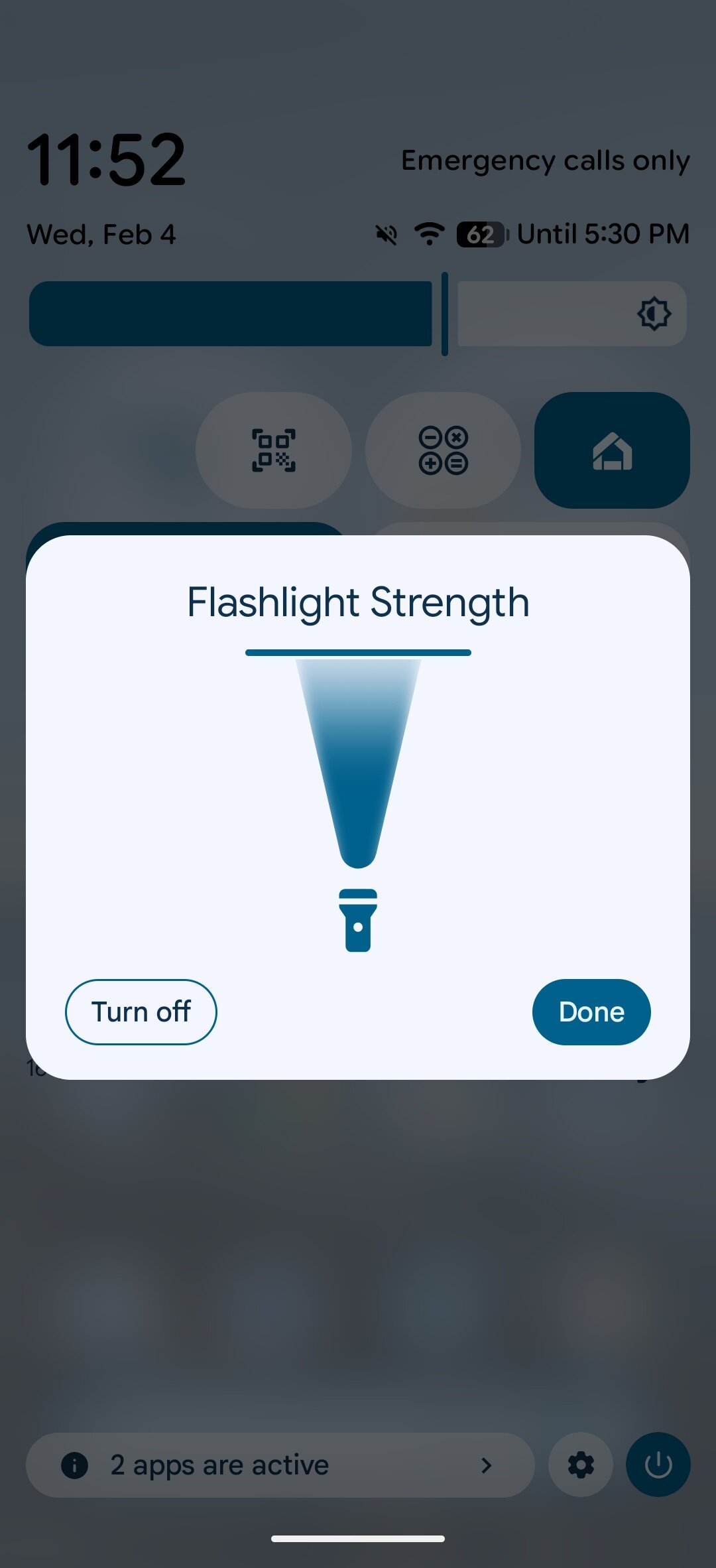 New flashlight brightness option in Android 16 QPR3.
