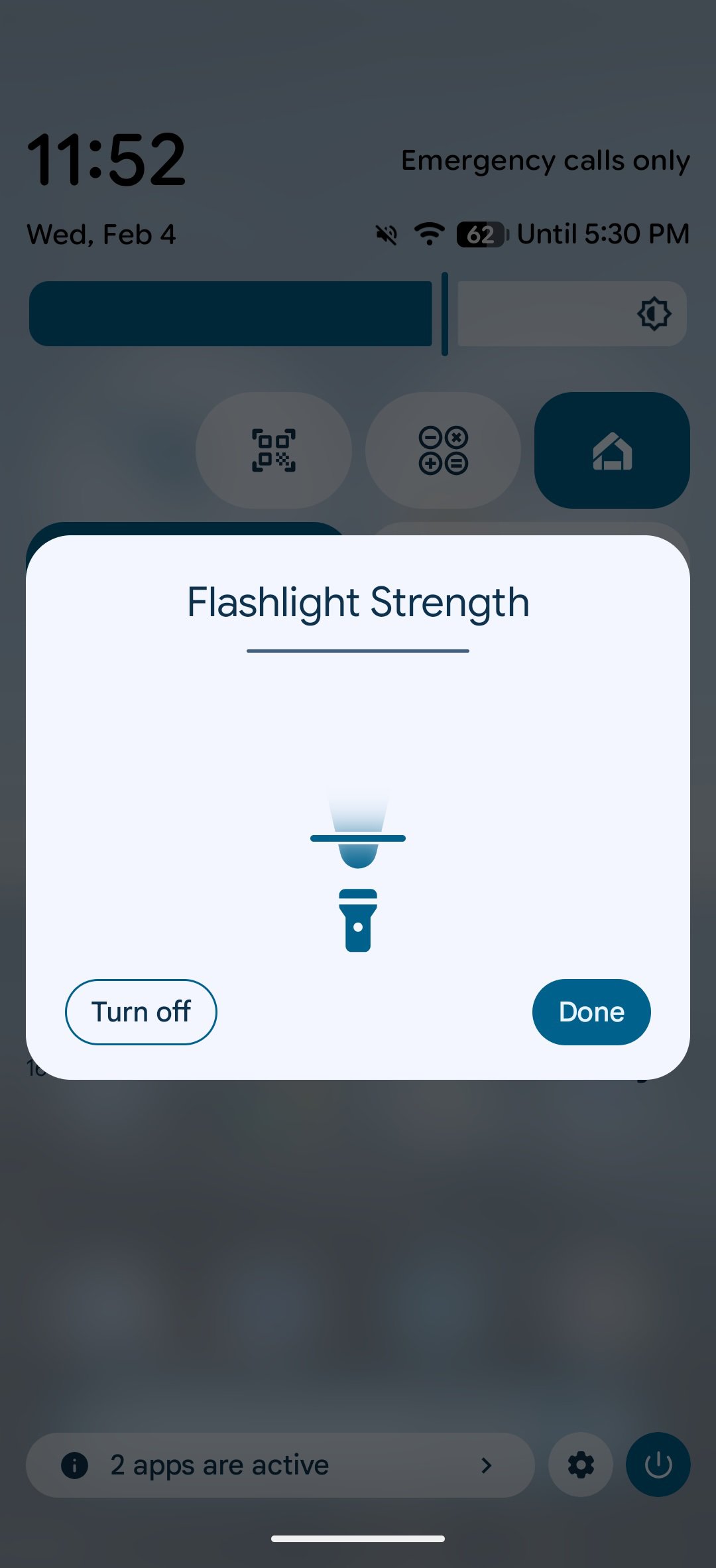 New flashlight brightness option in Android 16 QPR3.
