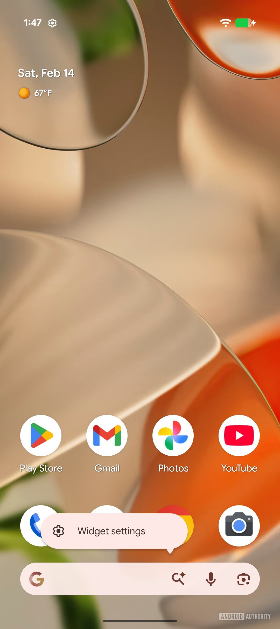 anrdoid 17 beta 1 launcher search custom 1
