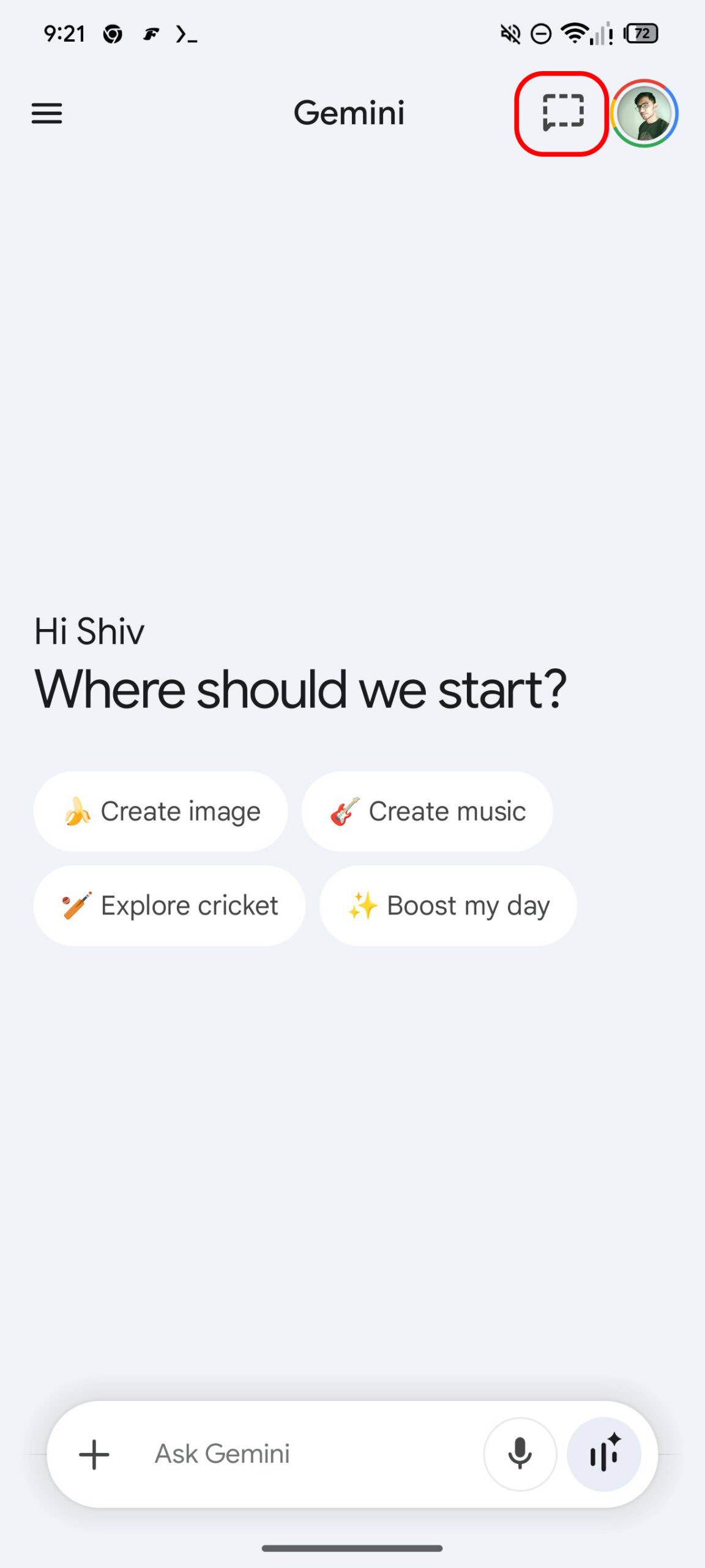 gemini temporary chat upcoming