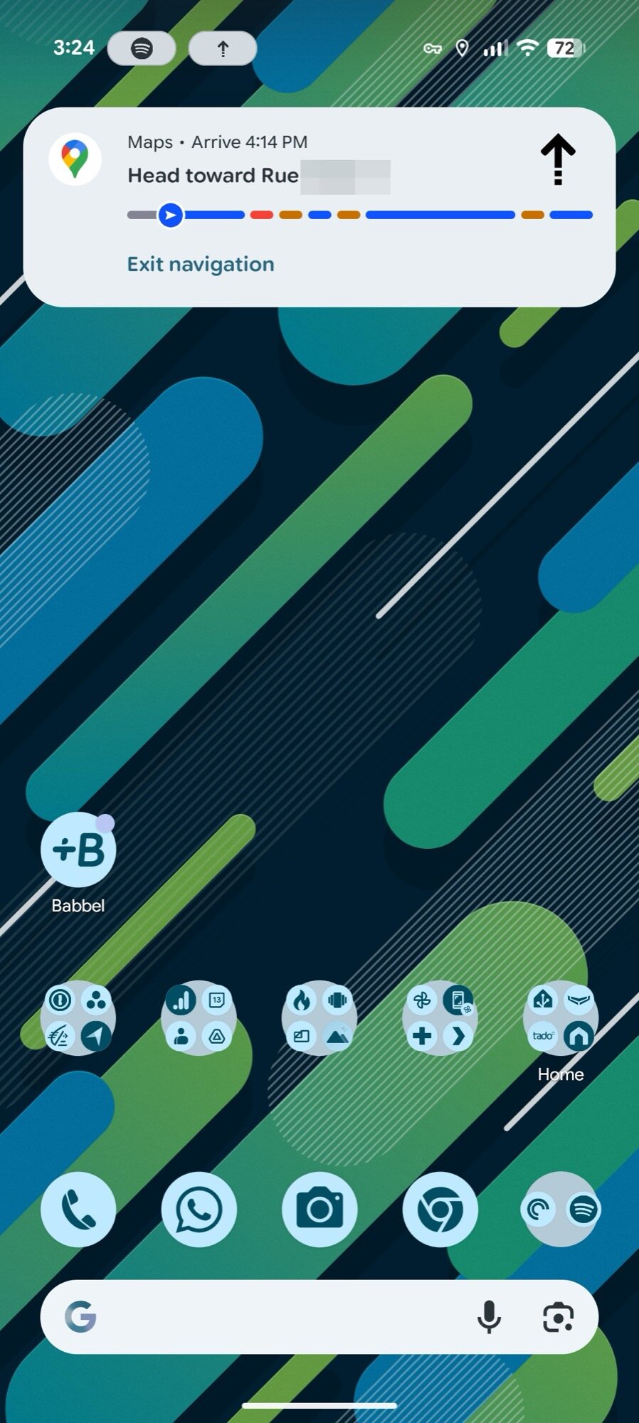 google maps screenshot live updates driving bubble pop up