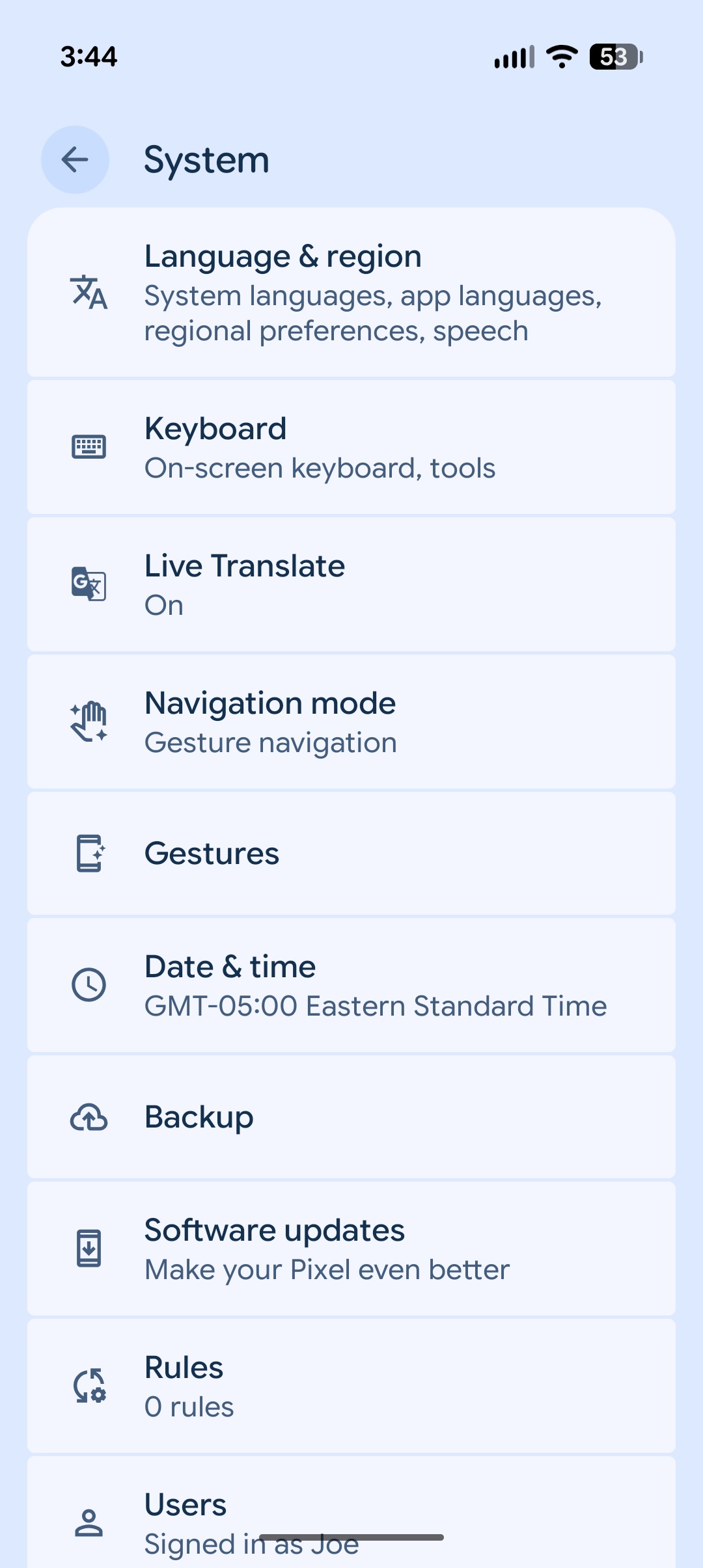 Screenshot of downloading the February 2026 update on a Pixel phone.