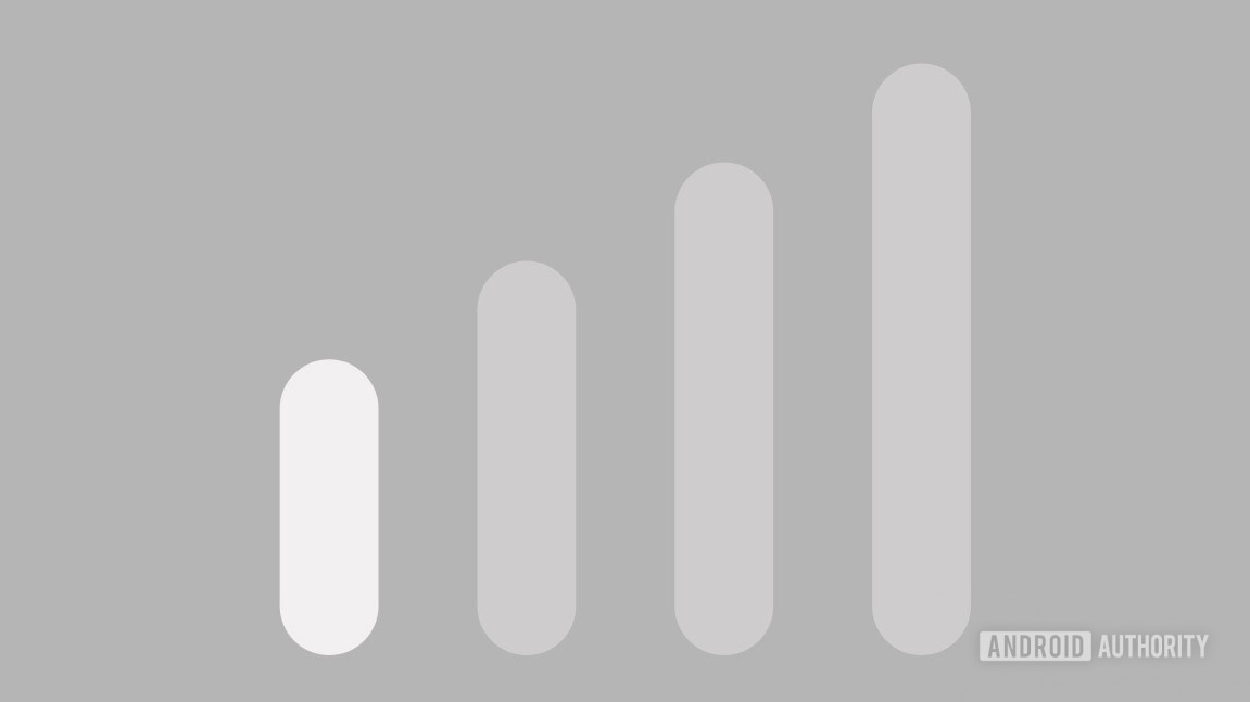 Android Auto new round cellular strength icon