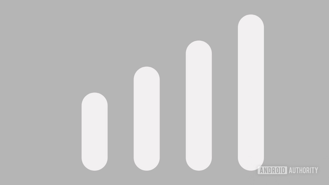 Android Auto new round cellular strength icon