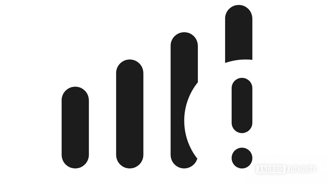 Android Auto new round cellular strength icon