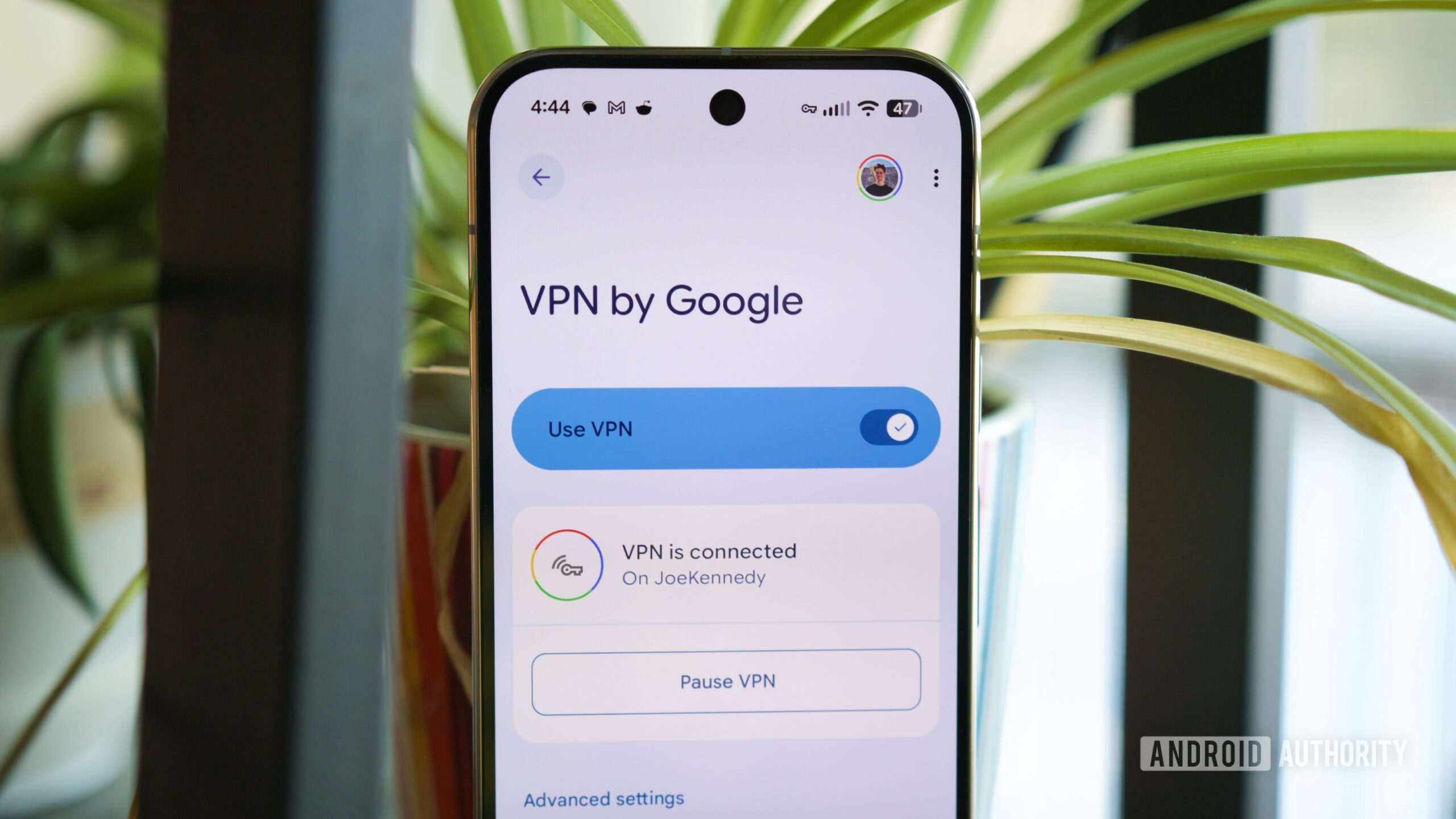 Photo of Pixel VPN running on a Pixel 10 Pro.
