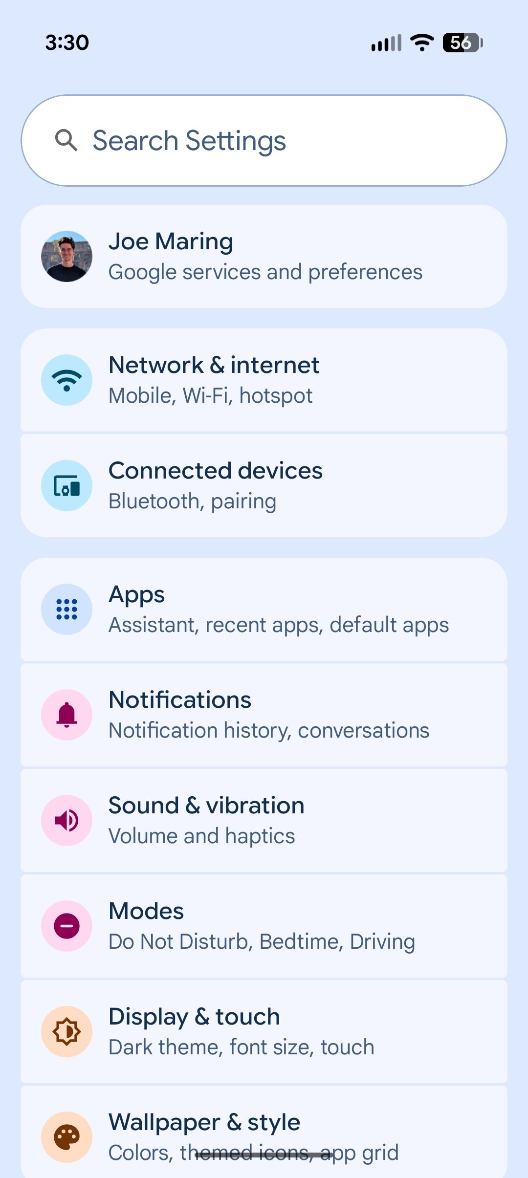 Screenshot showing how to set up Pixel VPN on a Pixel phone.