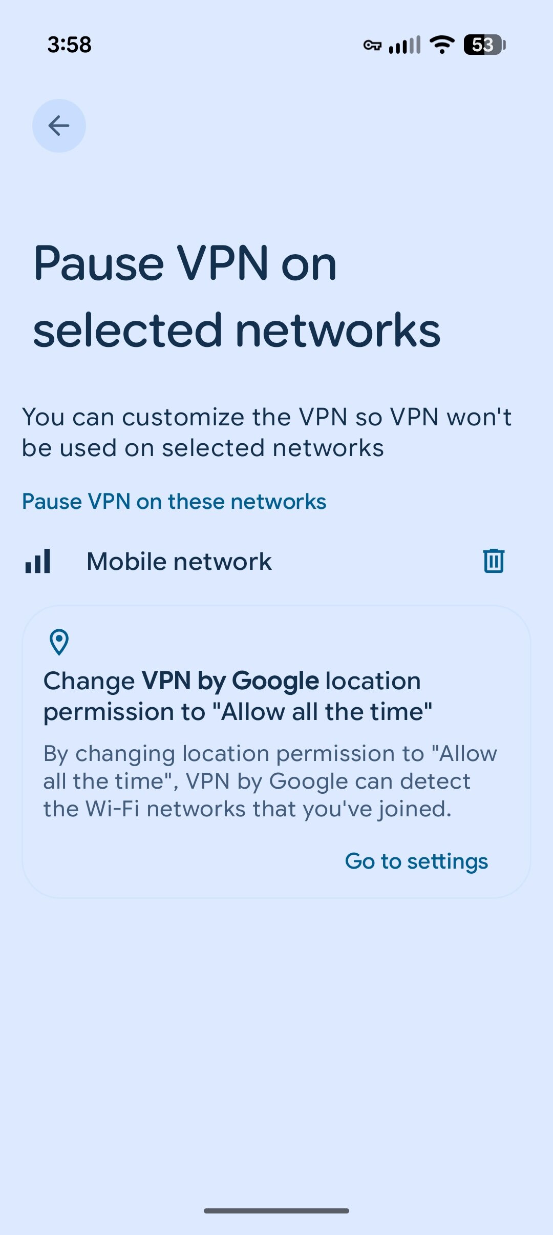 Screenshot showing how to set up Pixel VPN on a Pixel phone.