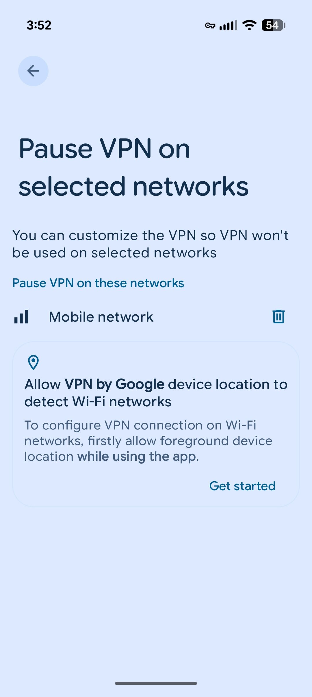 Screenshot showing how to set up Pixel VPN on a Pixel phone.