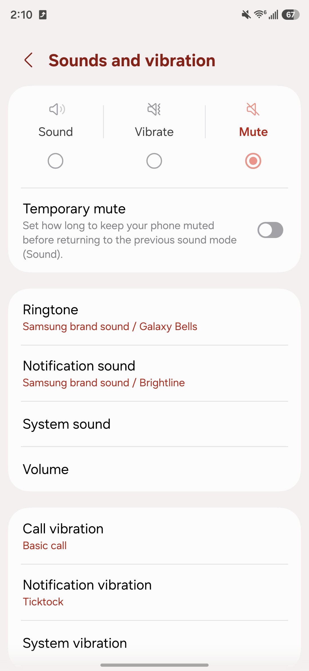 Screenshot of setting up Separate App Sound on a Samsung phone.
