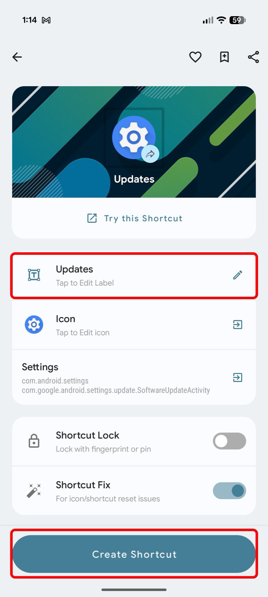 screenshot shortcut maker app updates shortcut