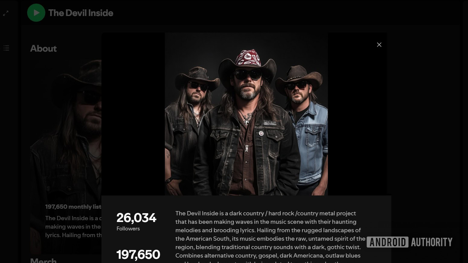 the devil inside artist page