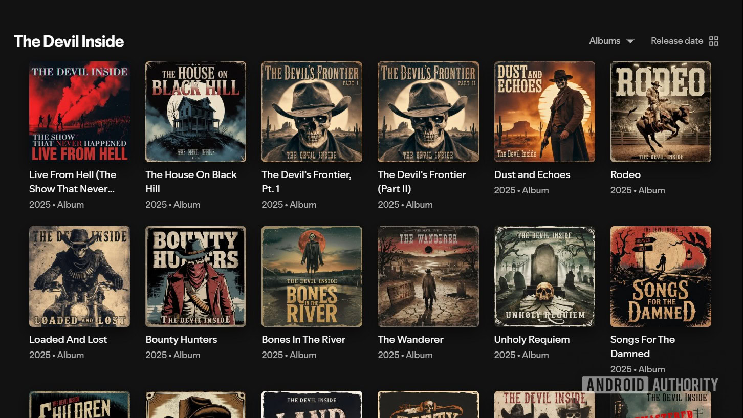 the devil inside discography on spotify