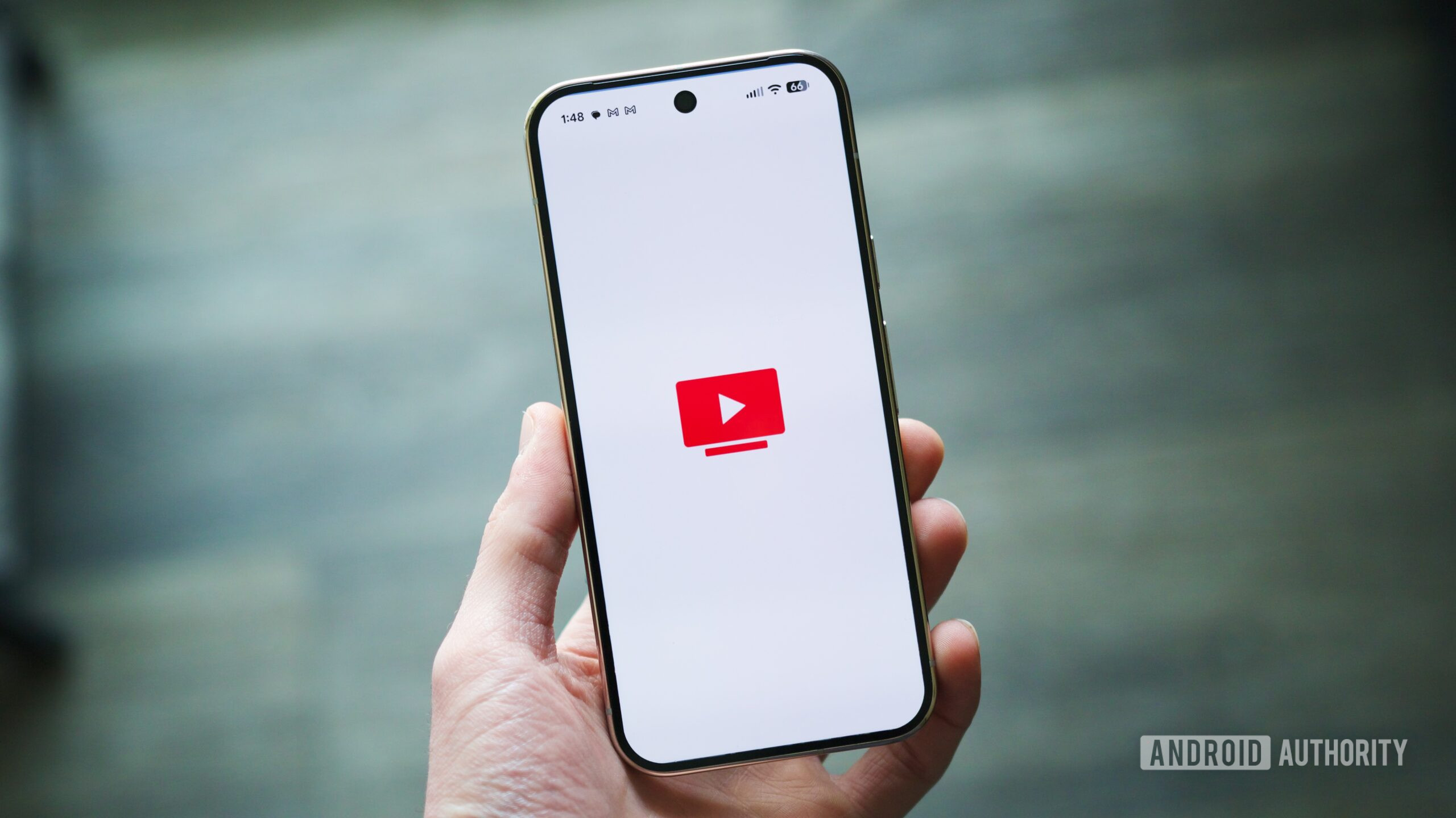 YouTube TV logo on an Android phone.