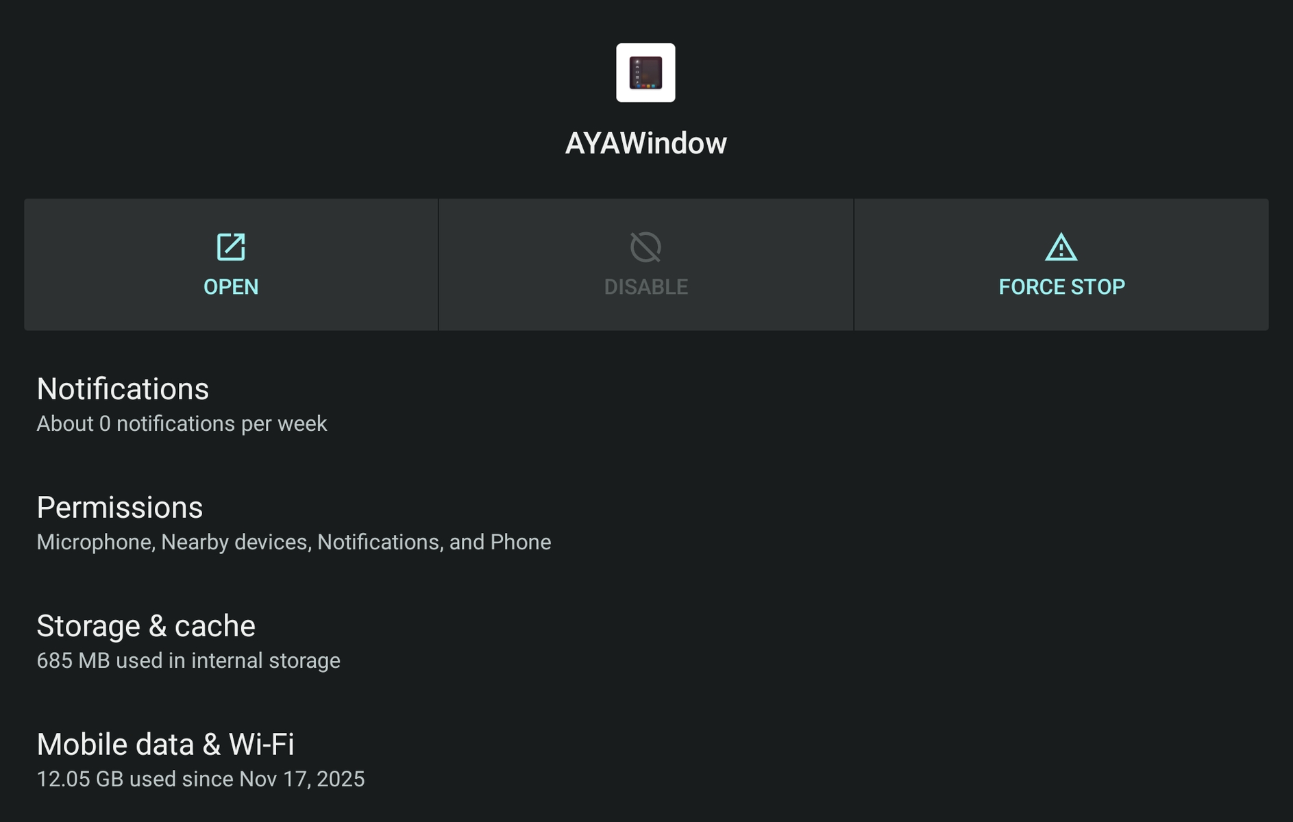 AYANEO Pocket DS Data usage