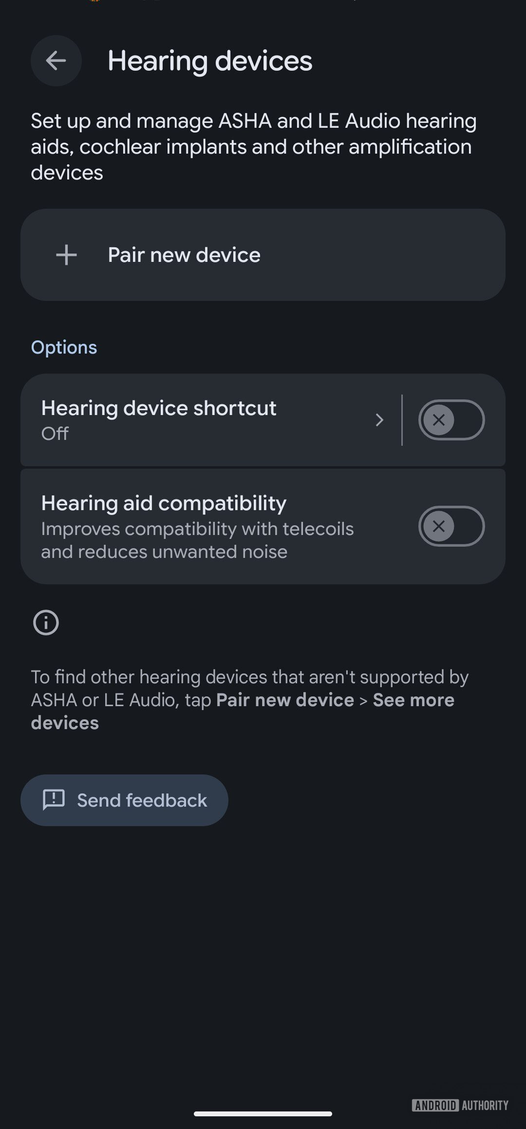 Android 16 QPR3 Hearing aids