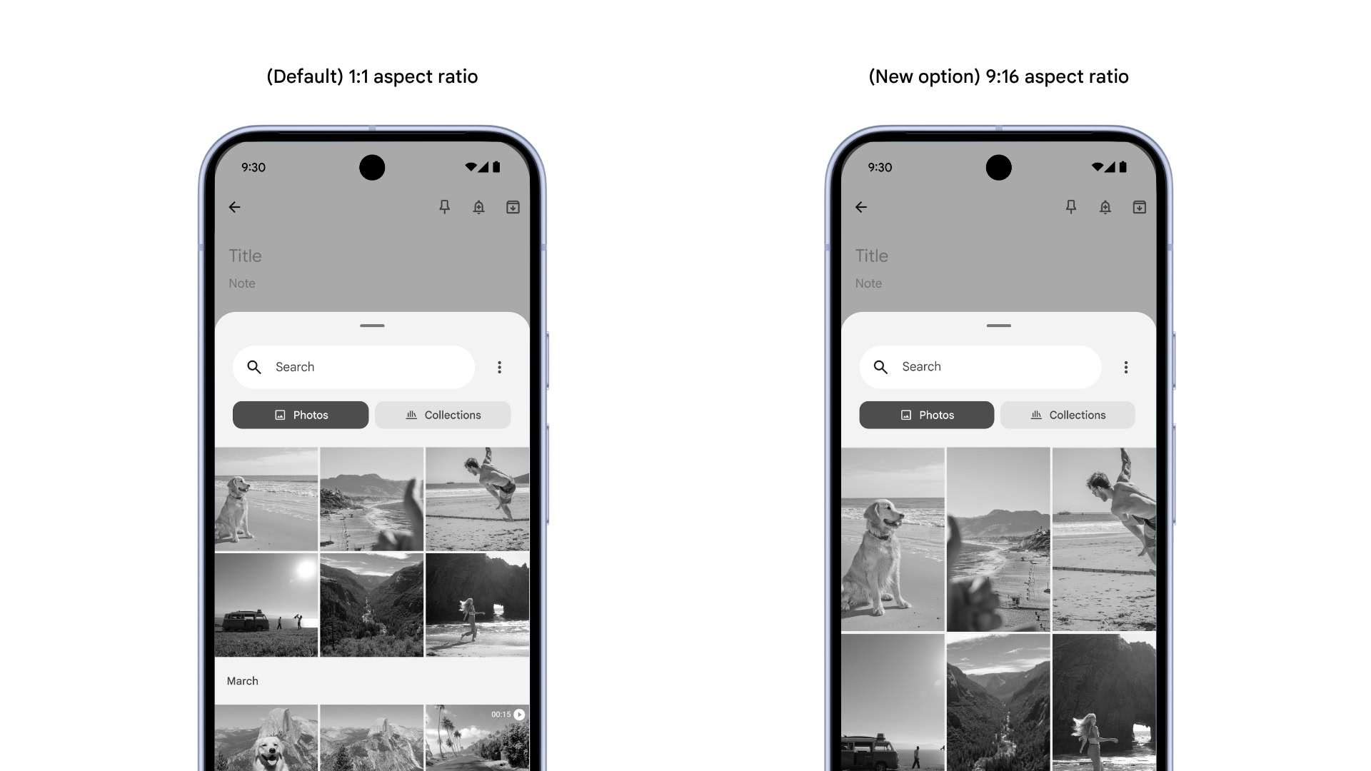 Android 17 Photo Picker aspect ratio options