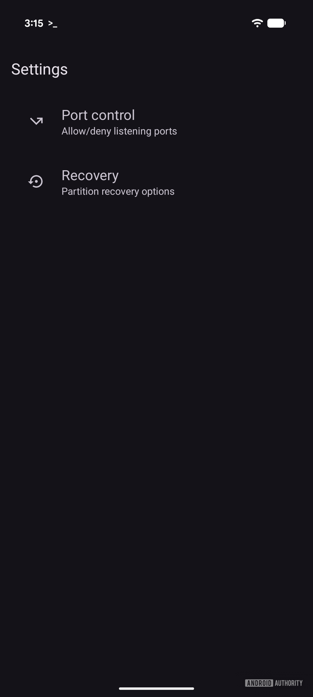Android 17 Terminal Settings