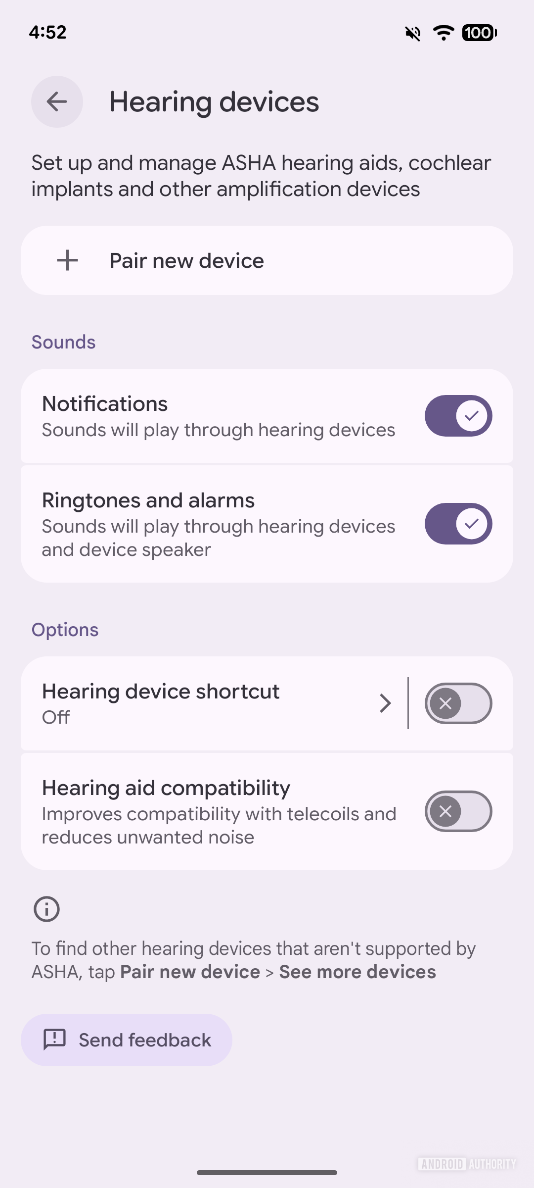 Android 17 beta 3 hearing aids settings