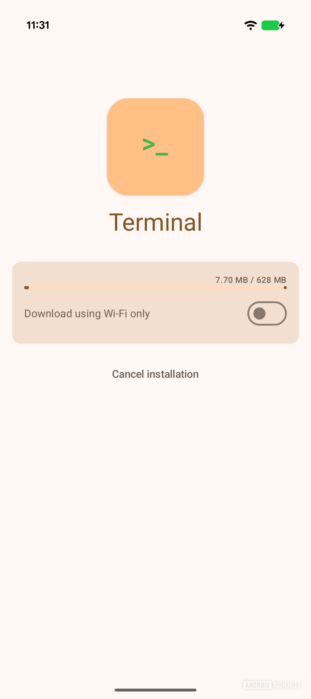 Android Canary Terminal installation