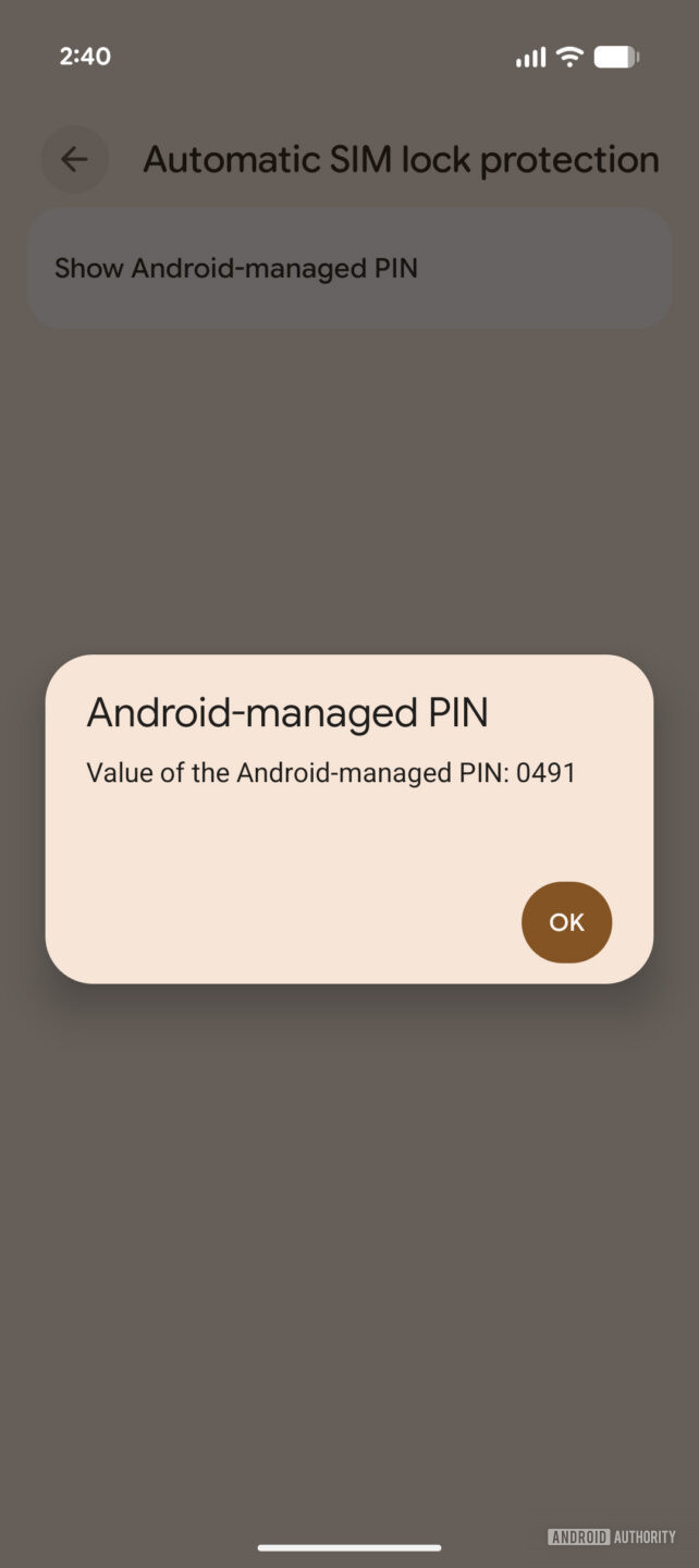 First look: Here's how Android's cool automatic SIM lock protection works