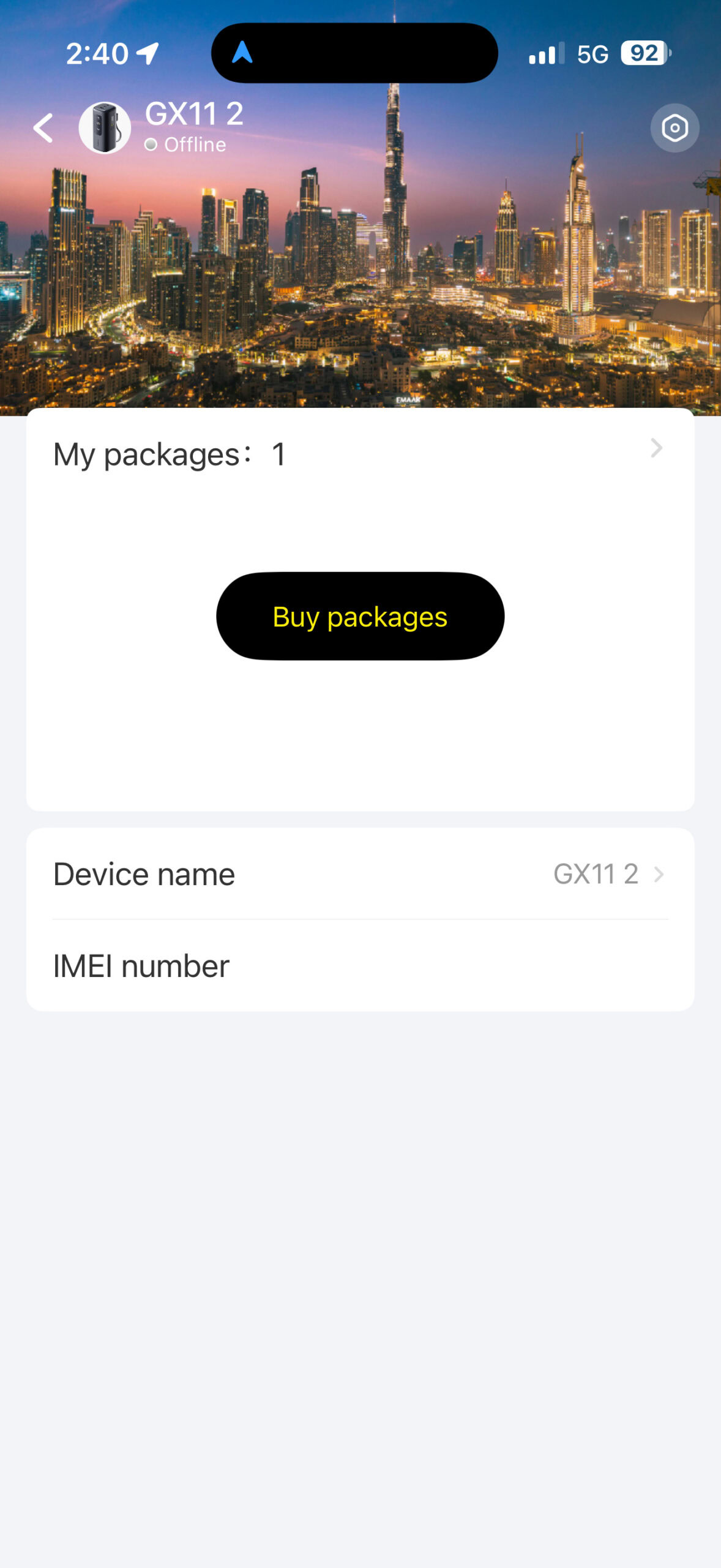 Baseus MiFi app screenshot 1