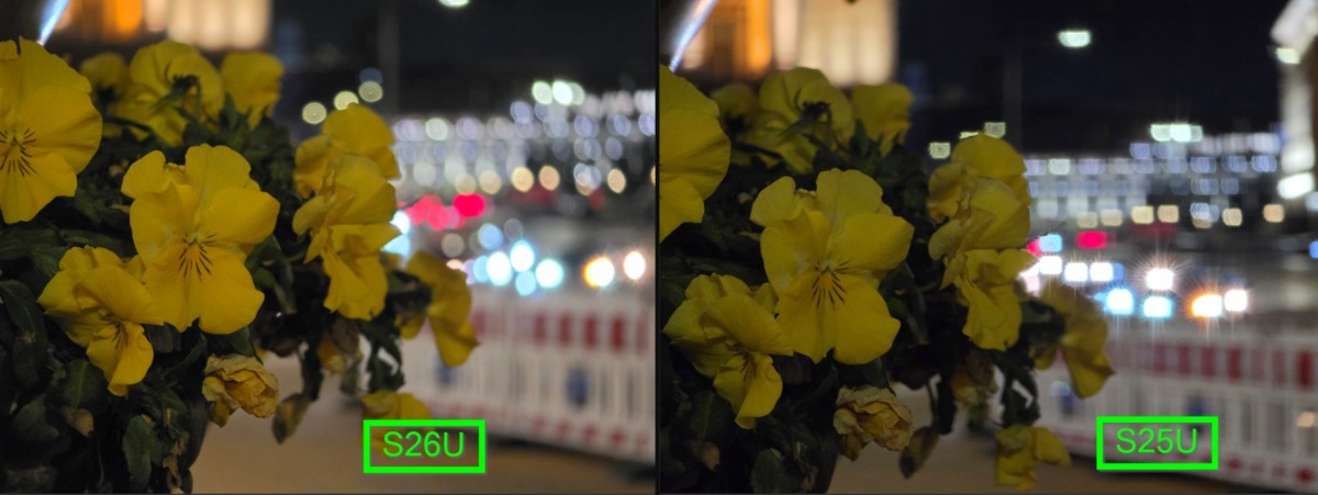 Galaxy S26 Ultra vs Galaxy S25 Ultra Bokeh light shape