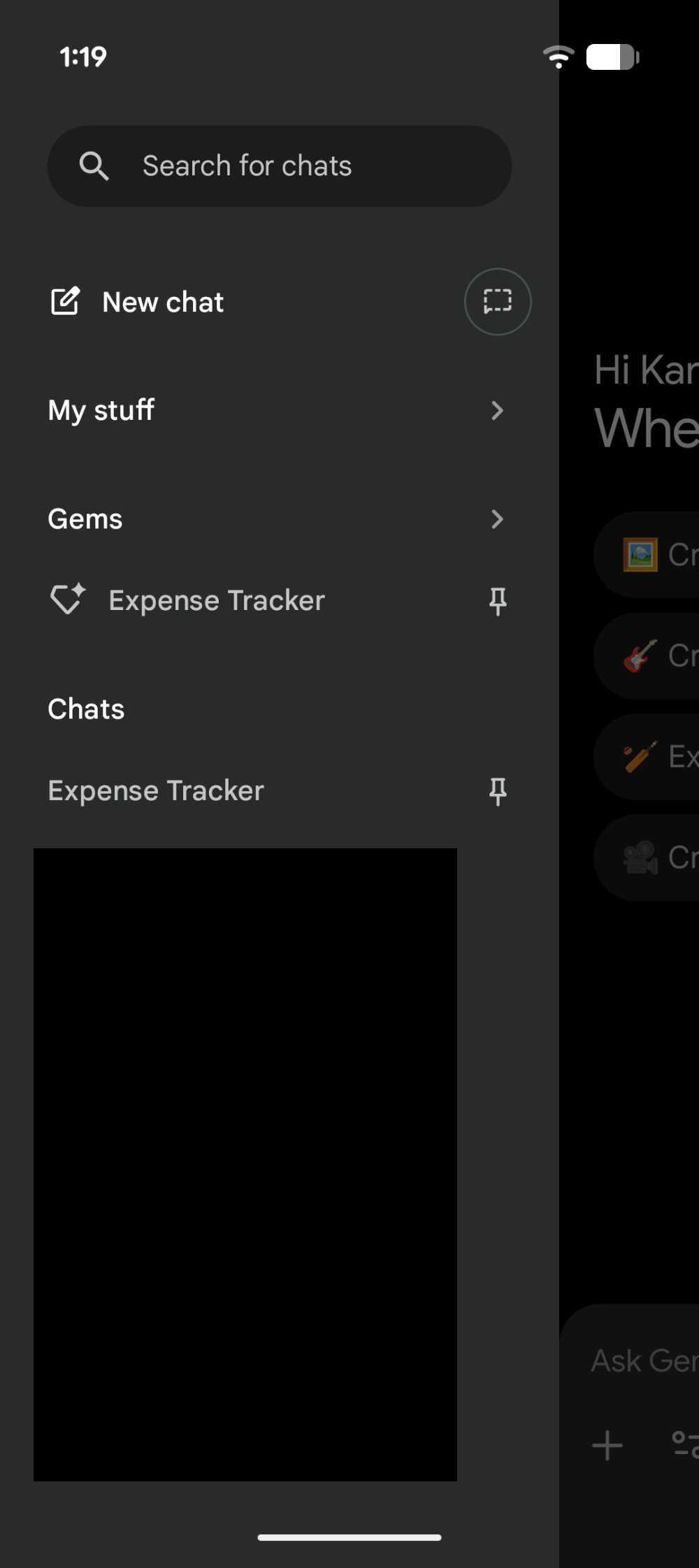 Gemini as expense tracker 1