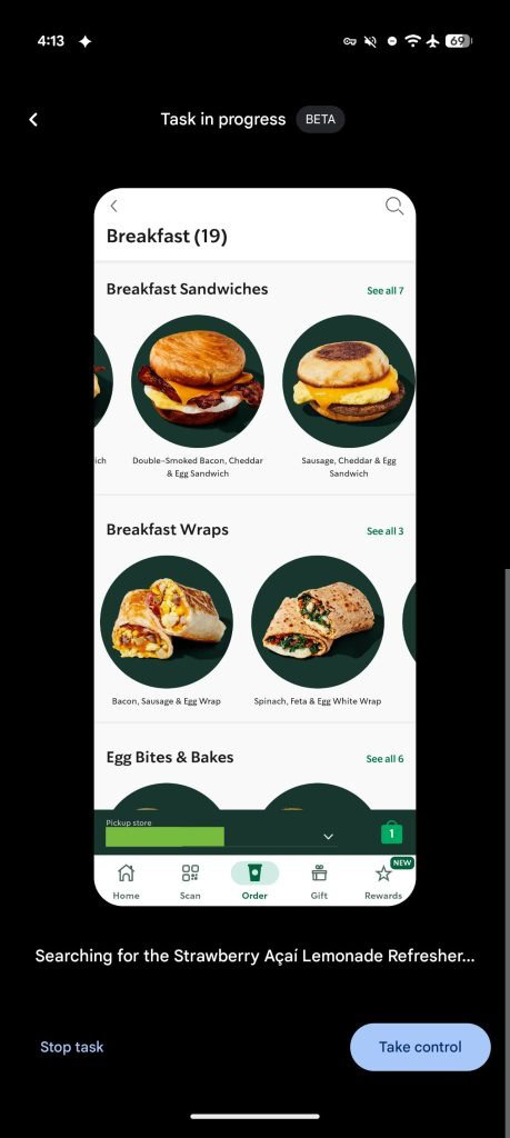 Gemini task automation window on Pixel 10 9to5Google 3