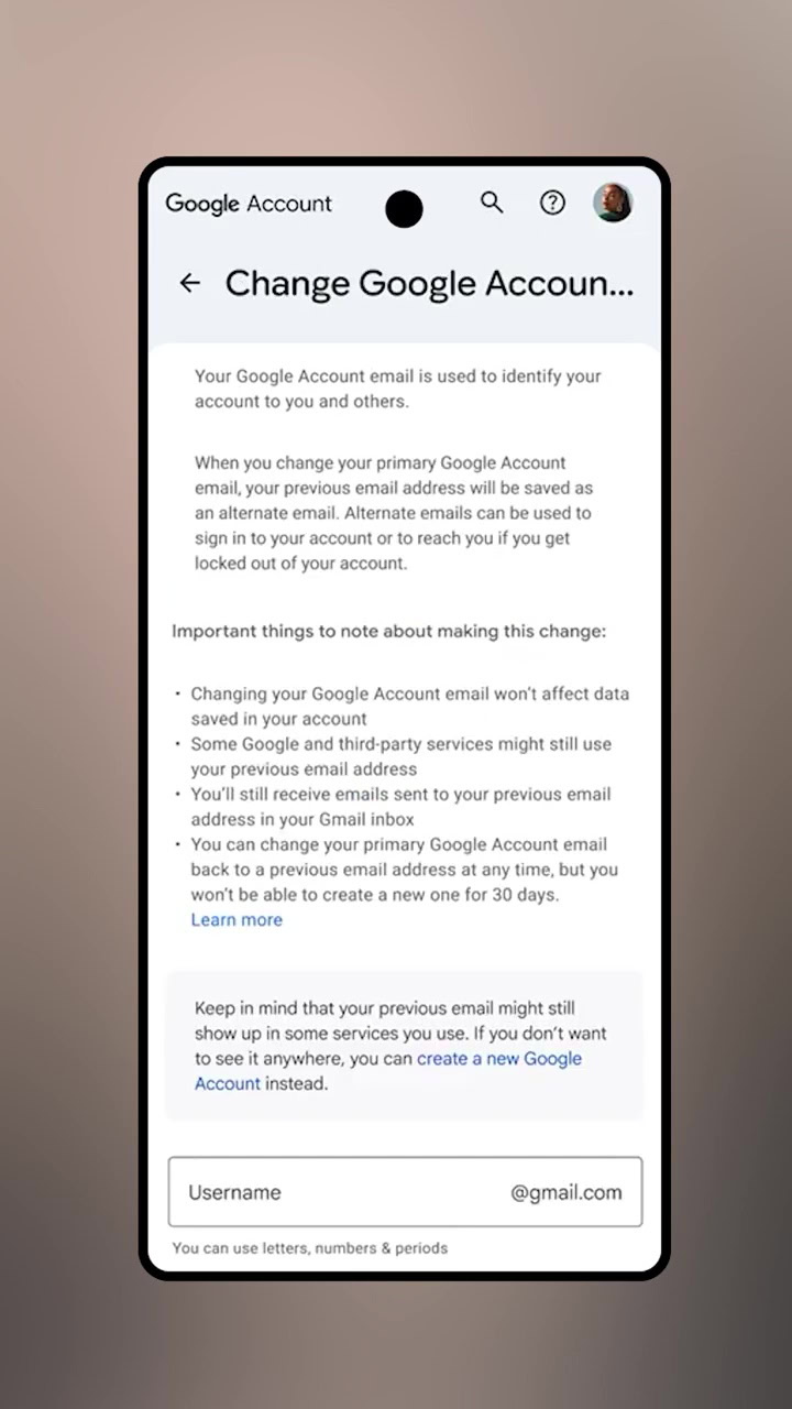 Google Account Change your username (5)