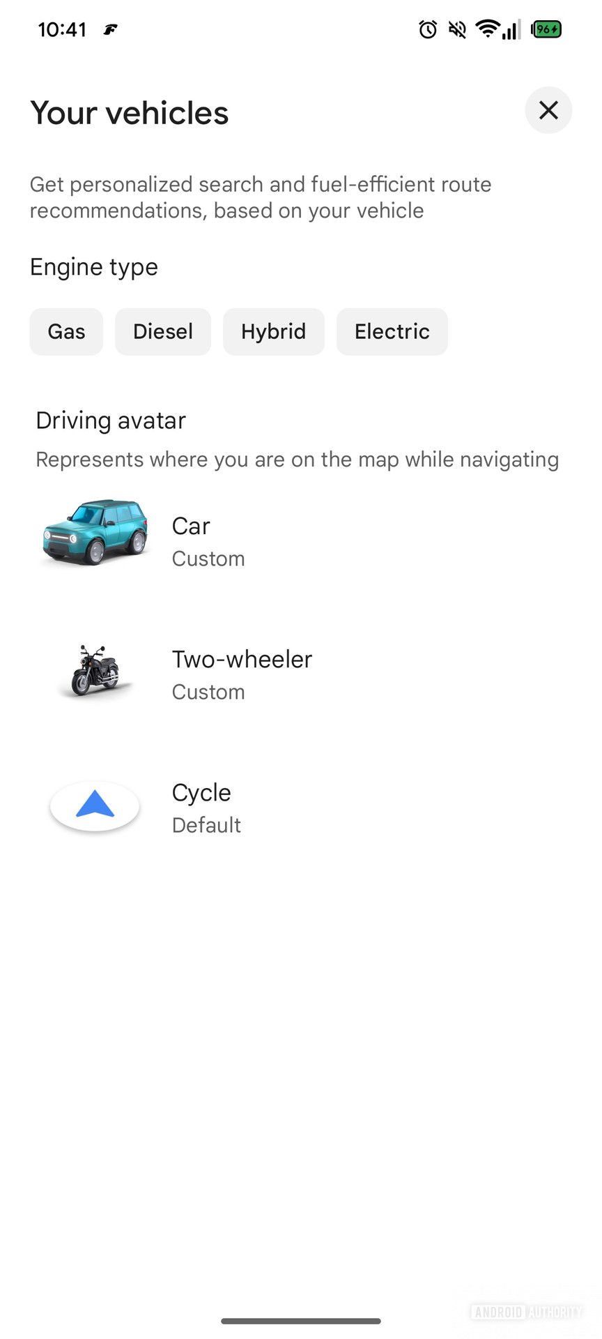Google Maps Cycle navigation avatar for Cycling mode (2)