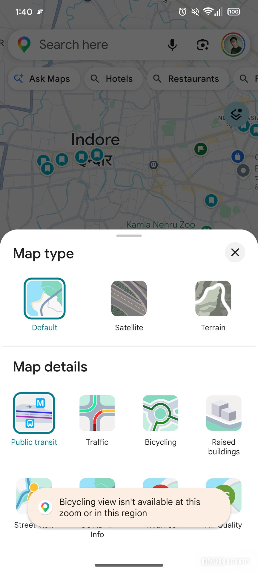 Google Maps Cycle navigation avatar for Cycling mode (4)
