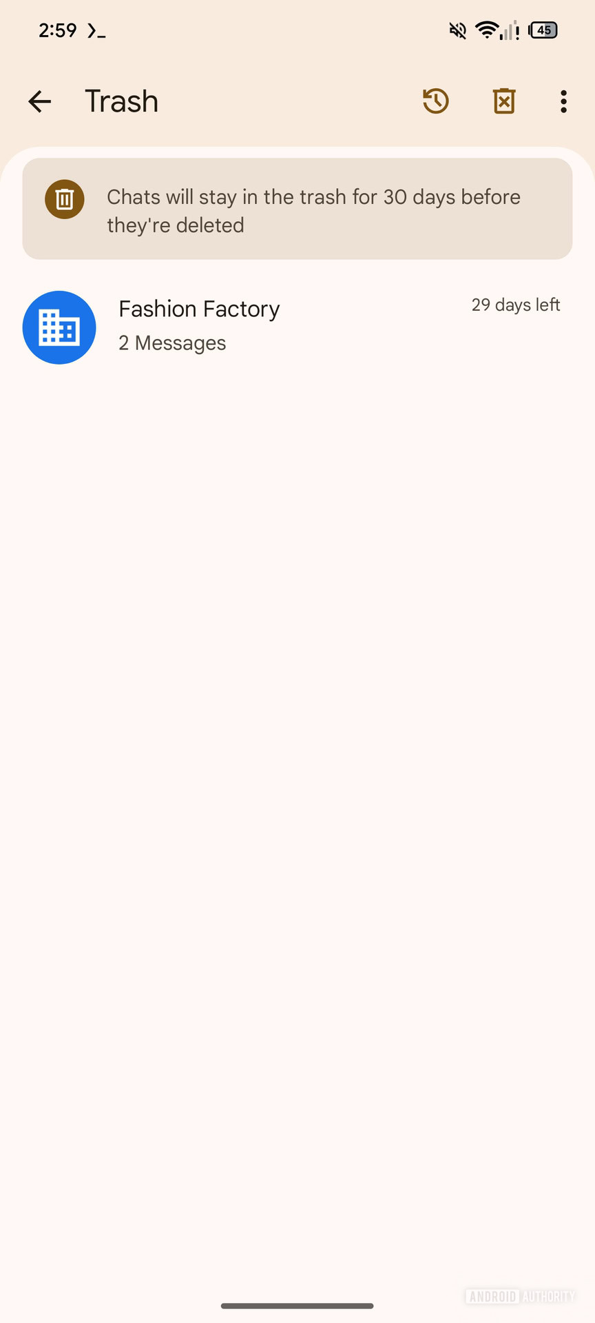 Google Messages New Trash feature for deleting messages (4)