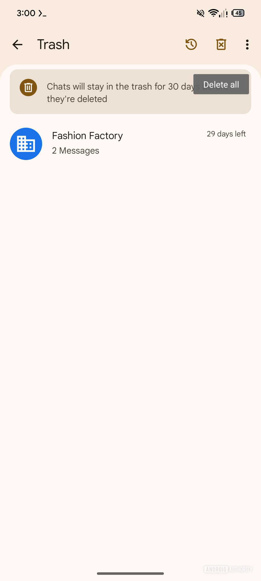Google Messages New Trash feature for deleting messages (6)