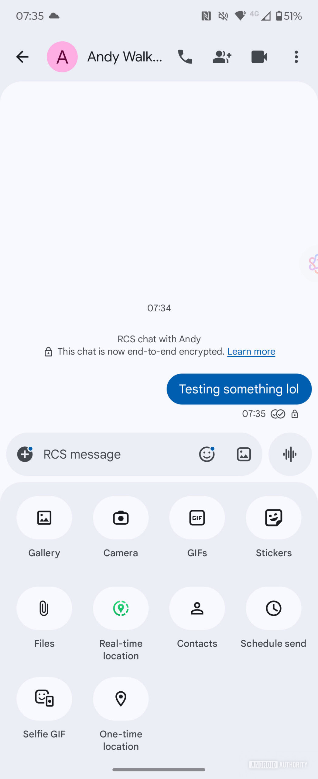 Google Messages real time location sharing 1