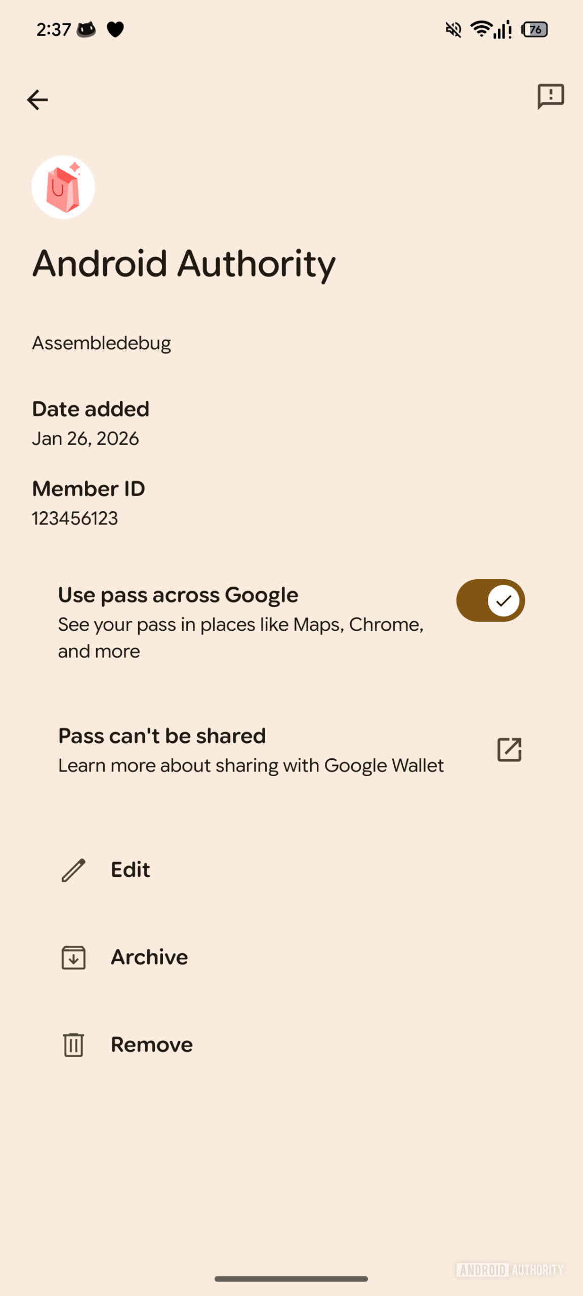 Google Wallet new design 3