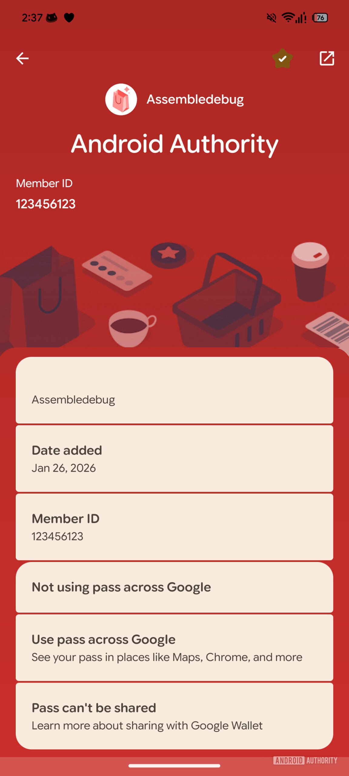 Google Wallet new design